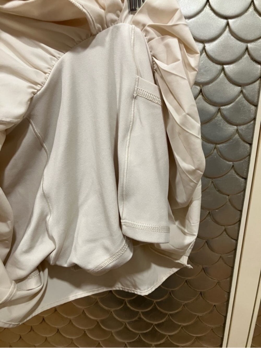 aerie Cream Pleated Skort with High Waist - Picture 3 of 4